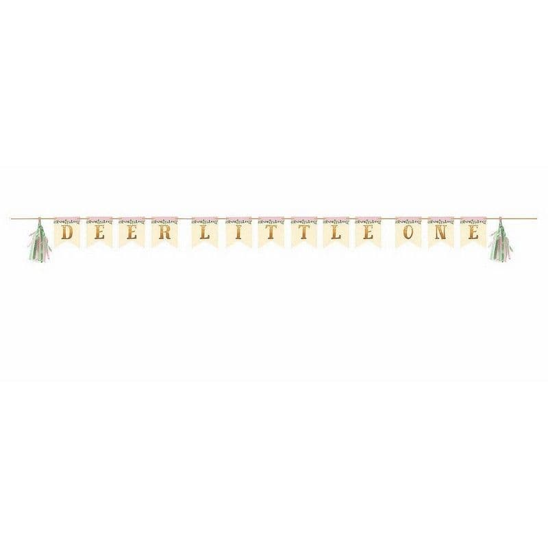 Deer Little One Ribbon Tassel Banner