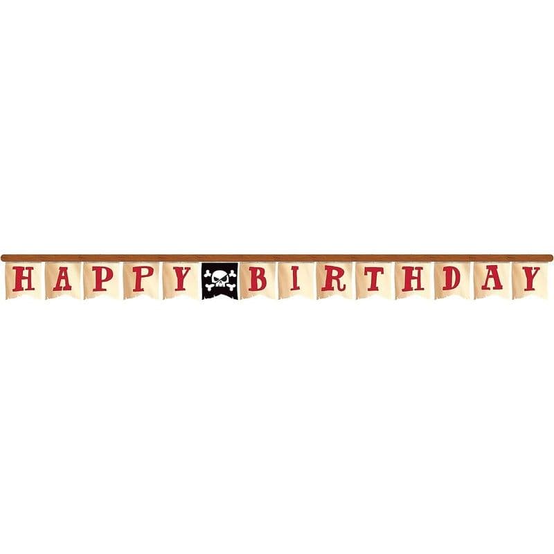 Treasure Island Pirate Birthday Banner