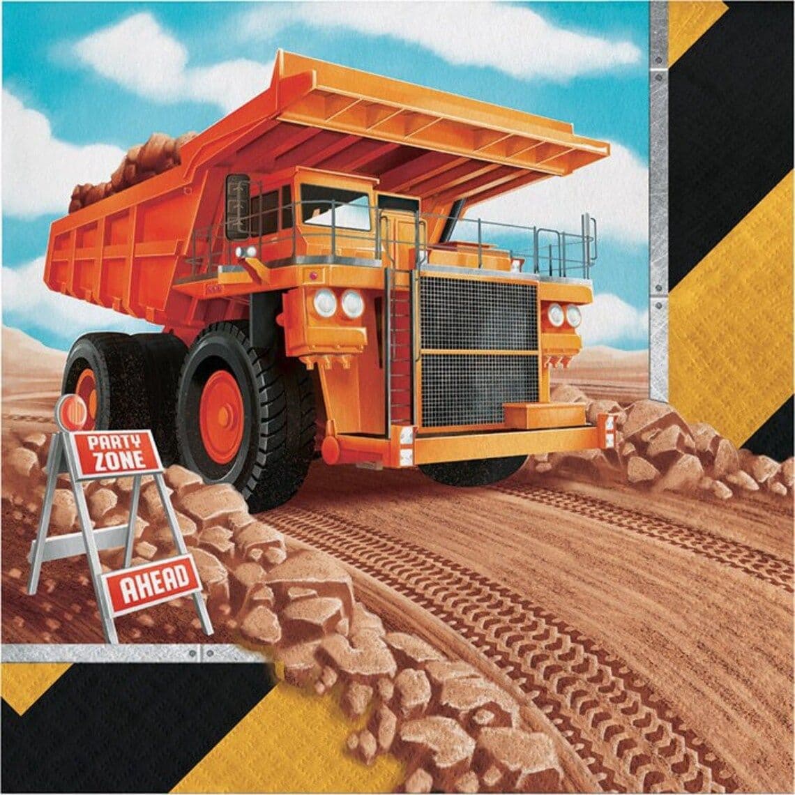 Big Dig Construction Napkins