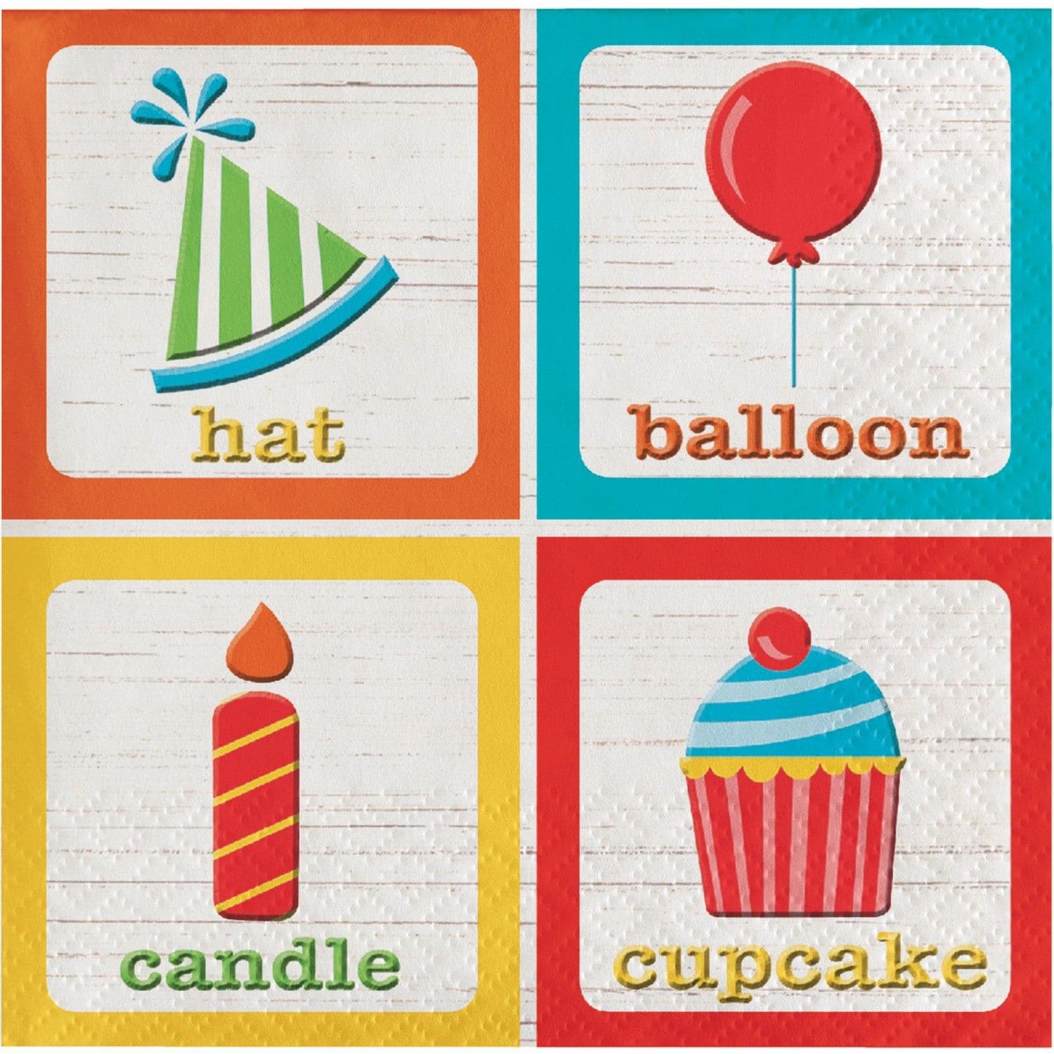 ABC Birthday Napkins