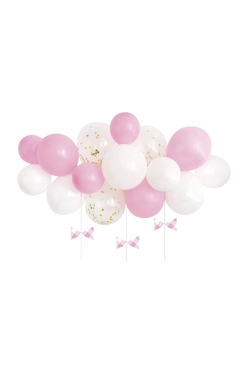 Gingham 1st Birthday Balloon Arch Kit