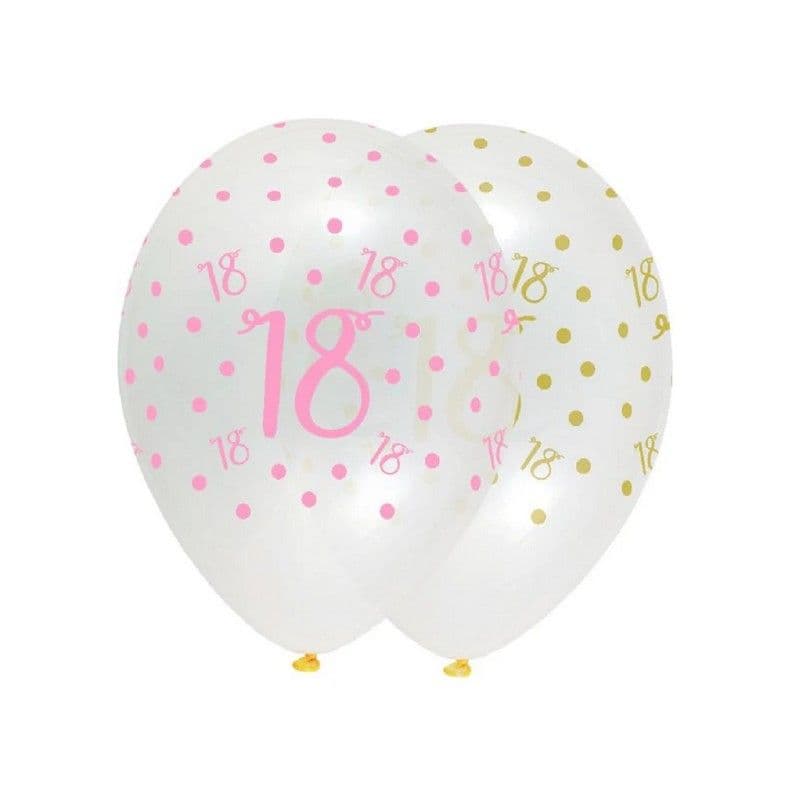Latex Dotted 18th Balloons