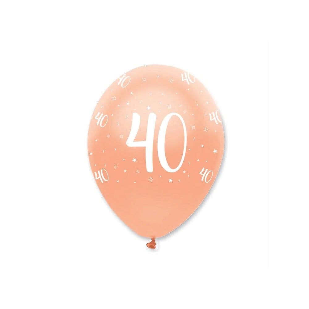 Latex All Over Print 40th Birthday Balloons