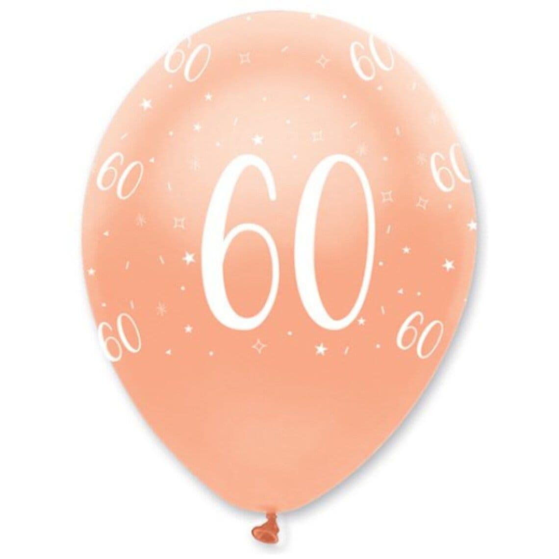 Latex All Over Print 60th Birthday Balloons