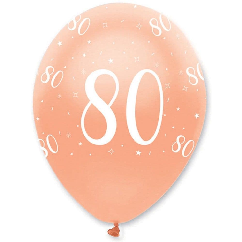 Latex All Over Print 80th Balloons