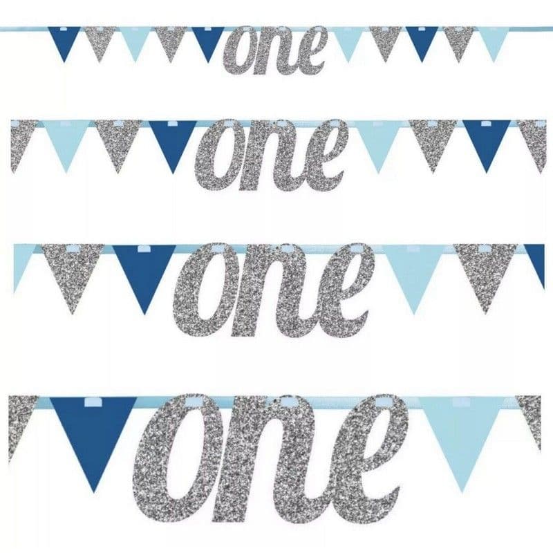 One Ribbon Glitter Banner