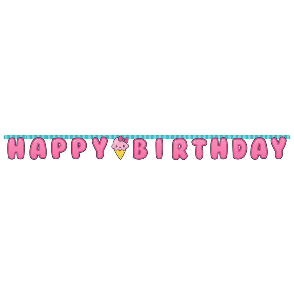 Ice Happy Birthday Banner