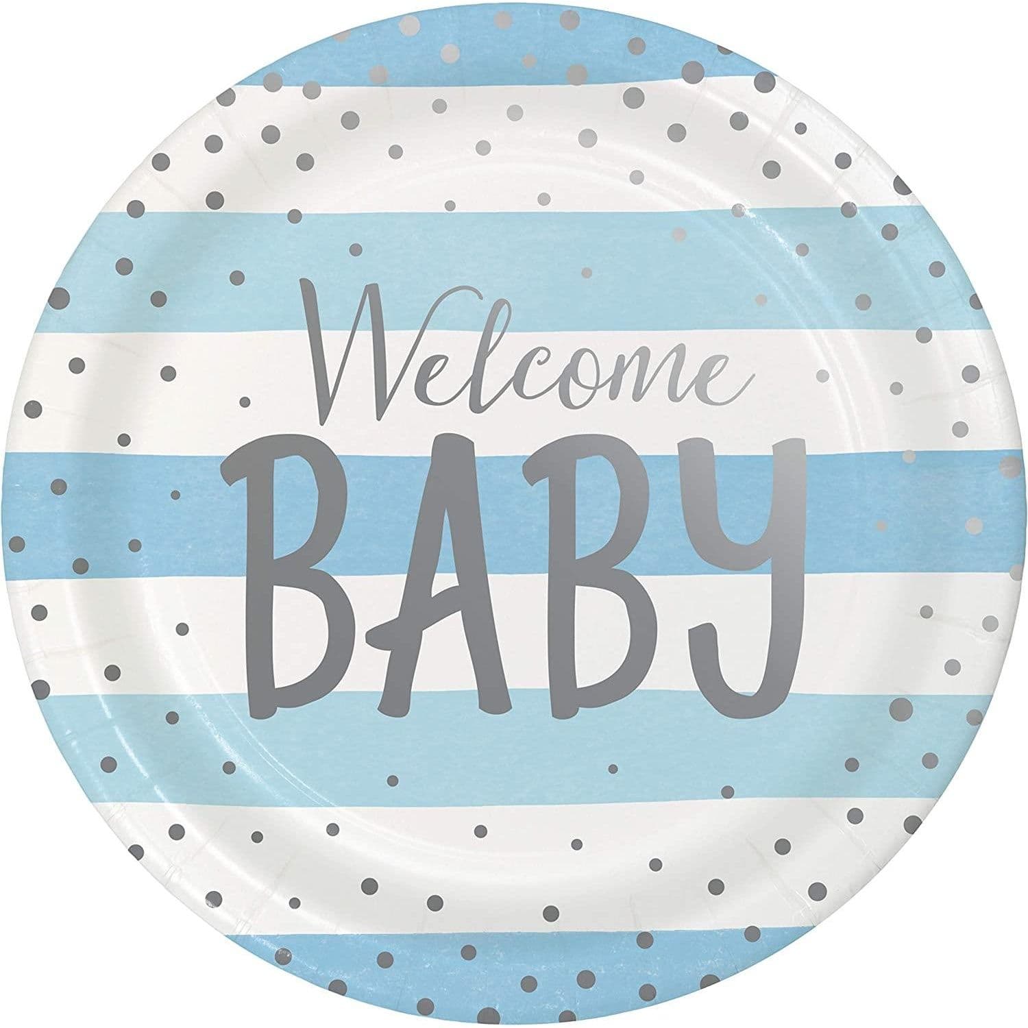 Welcome Paper Dinner Plate