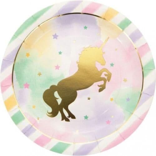 Paper Unicorn Dinner Plate