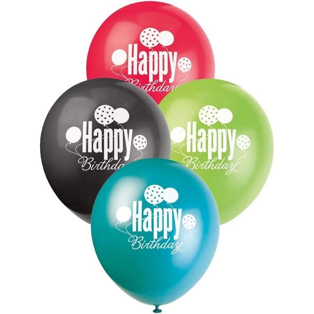 Cheer Latex Happy Birthday Balloons