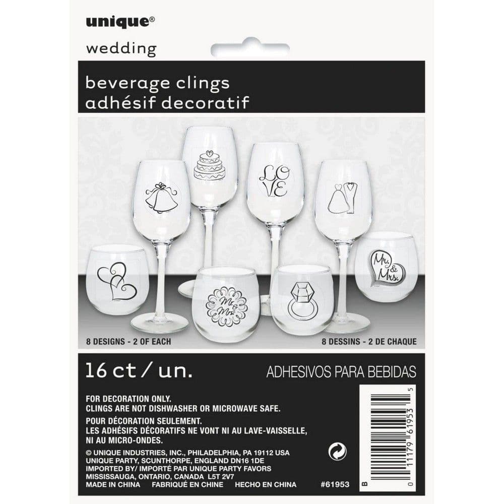 Wedding Beverage Cling