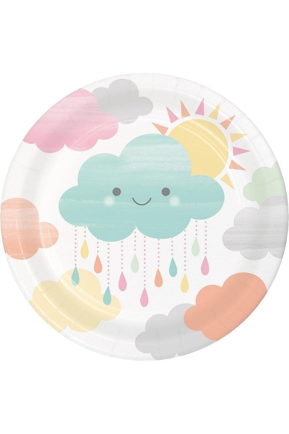 Paper Sun & Clouds Shower Plates