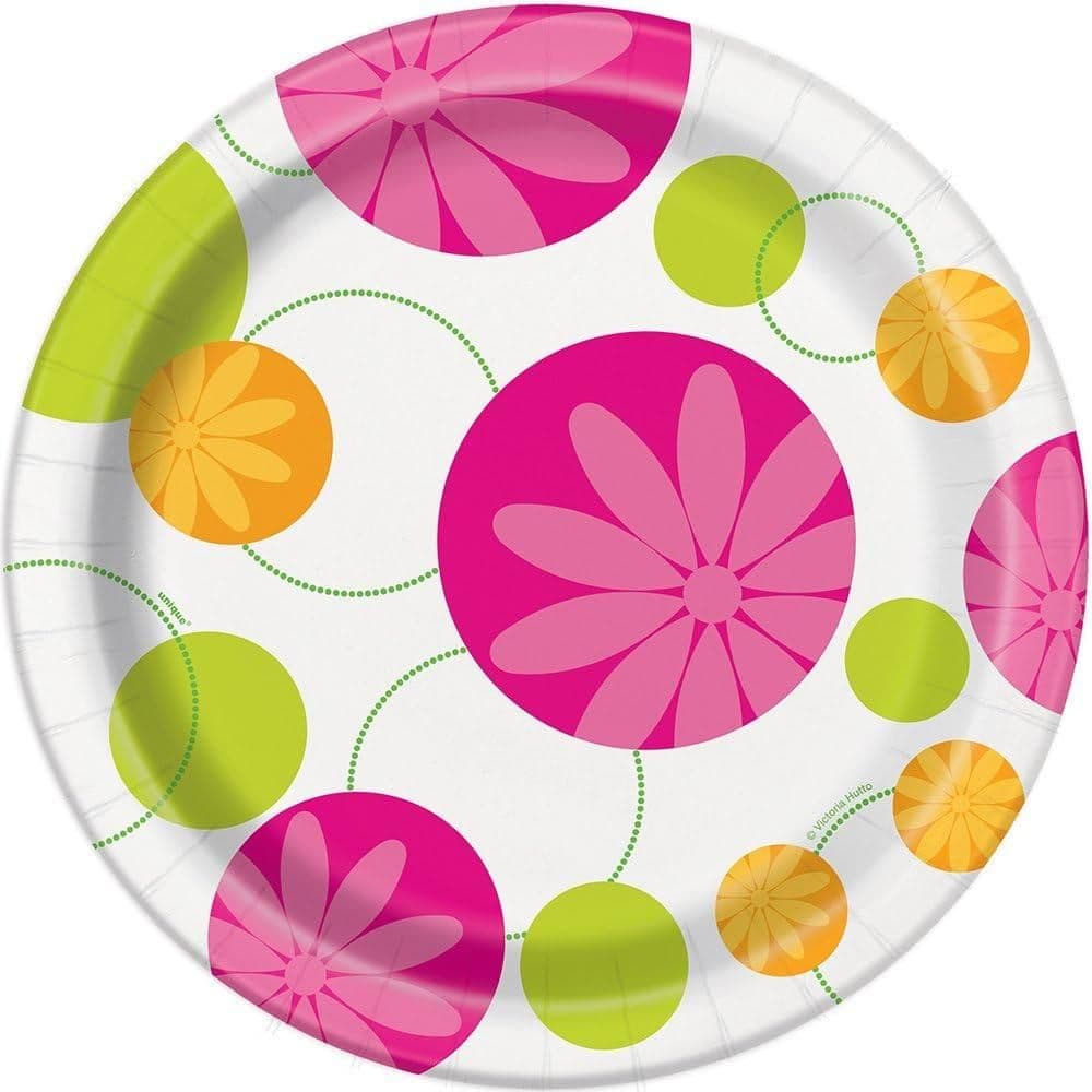 Paper Flowers Summer Dinner Plate