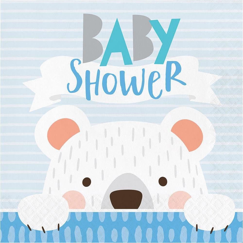 Paper Polar Bear Shower Napkins