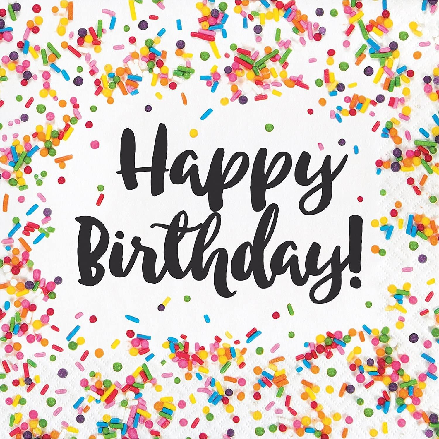 Paper Sprinkle Birthday Disposable Napkins