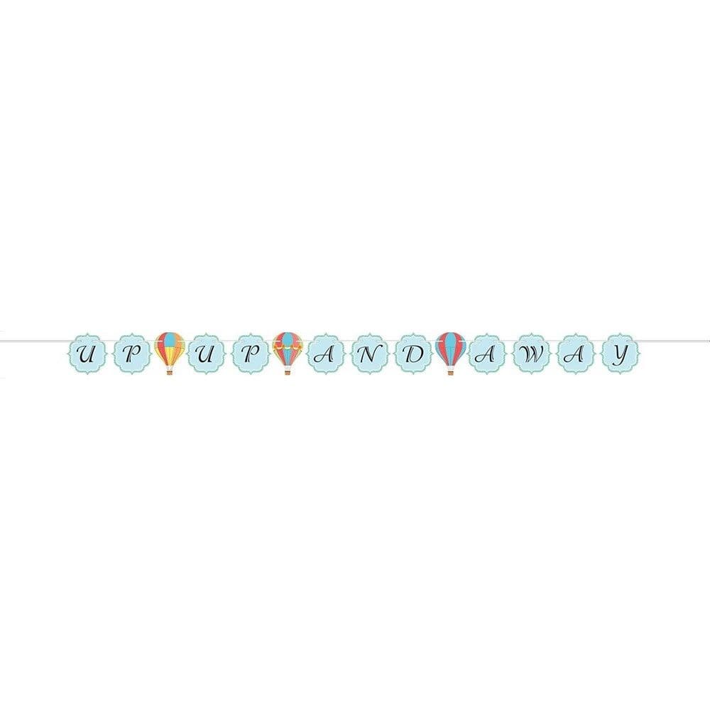 Up Up Away Ribbon Shower Banner