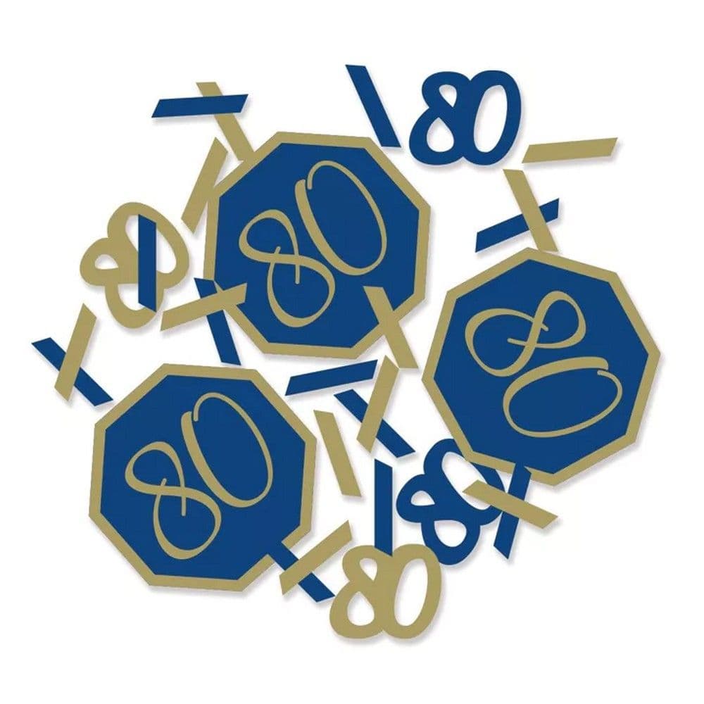 Foil Stamped 80th Confetti