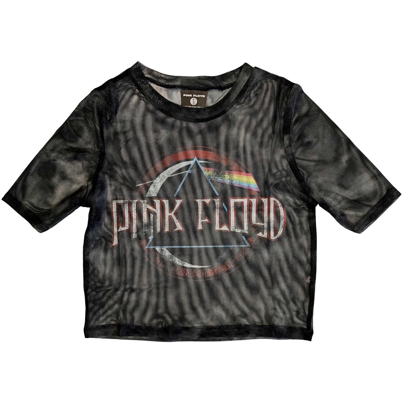 Dark Side Moon Seal Mesh Crop Top