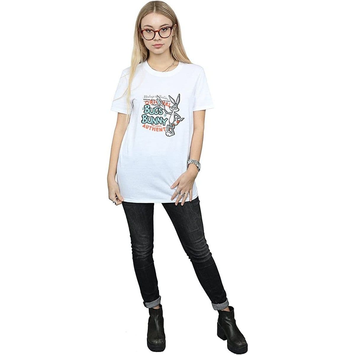 Bugs Bunny Vintage Cotton Boyfriend T Shirt