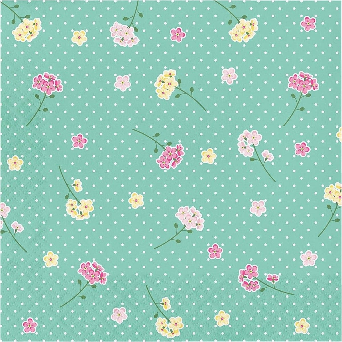 Flowers Tea Disposable Napkins