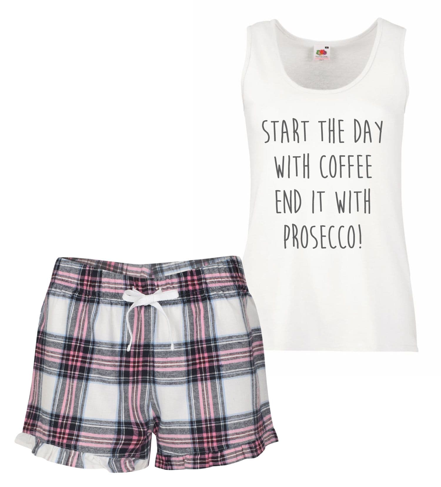Start Day Coffee End It Prosecco Pyjama Set