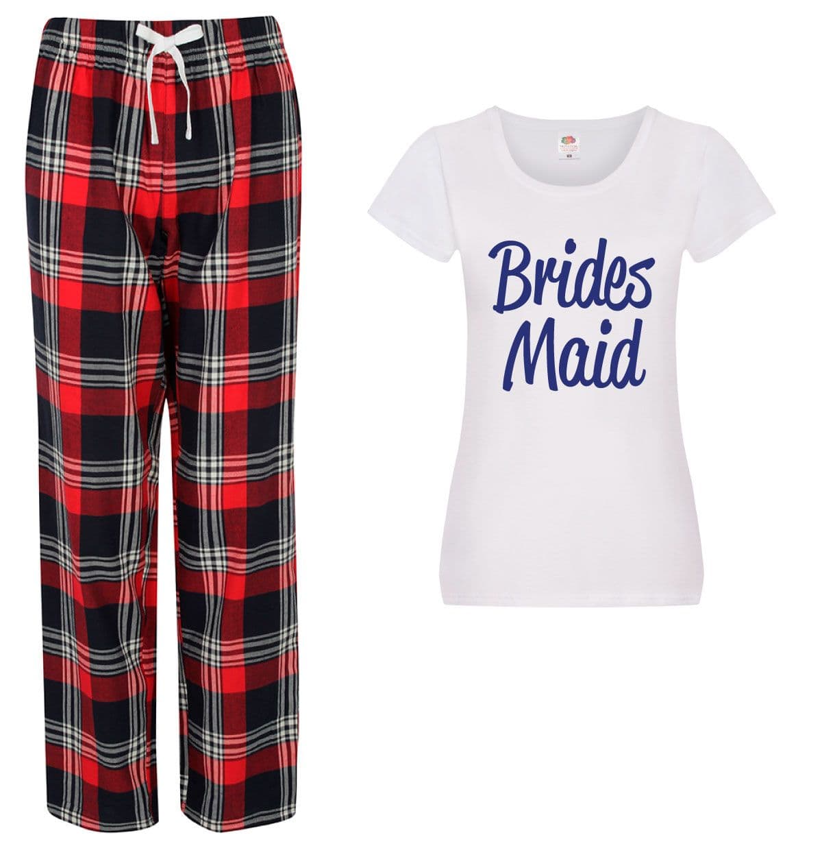 60 SECOND MAKEOVER Women's Bridesmaid Pyjama Set in Red | Size: XL