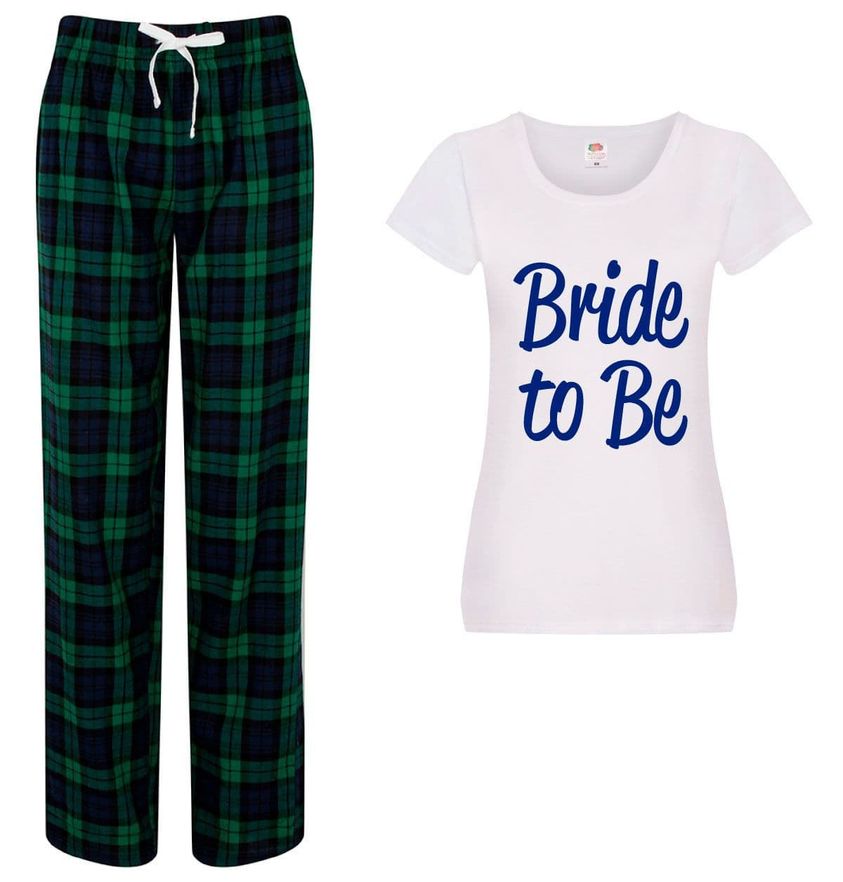 60 SECOND MAKEOVER Women's Bride To Be Pyjama Set in Green | Size: Large