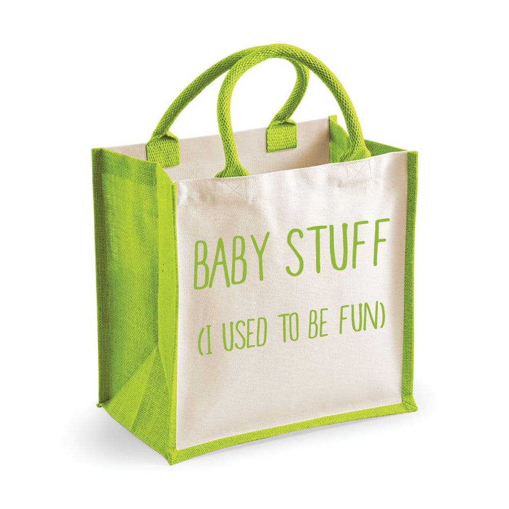 Medium Jute Bag Stuff I Used To Be Fun Bag