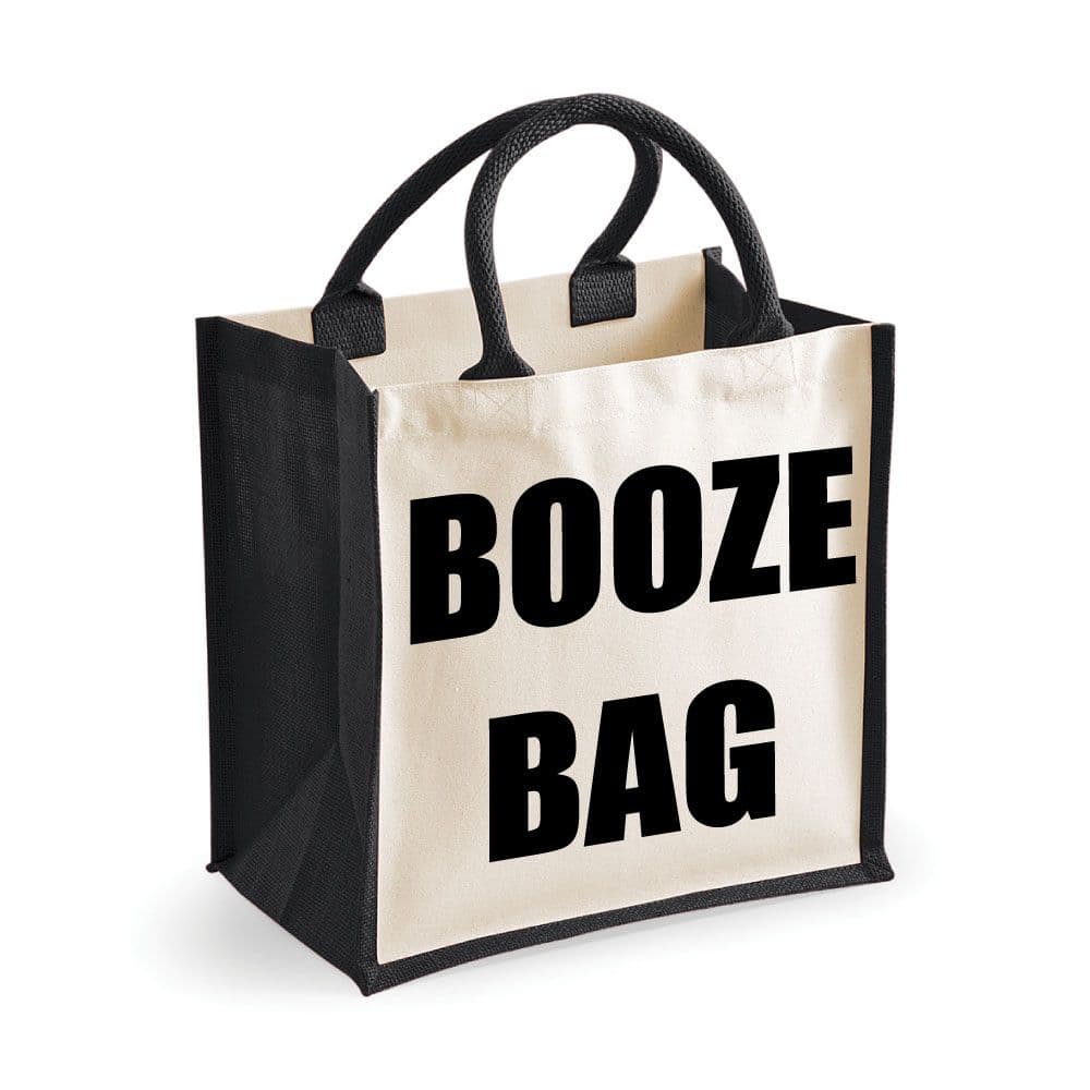 Medium Jute Bag Booze Bag Bag