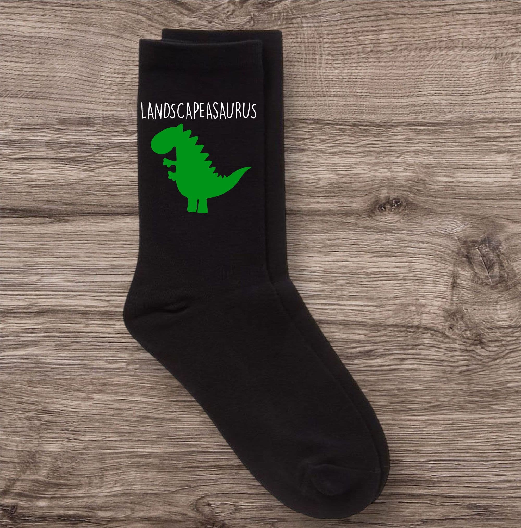Landscaper Dinosaur Landscapeasaurus Socks