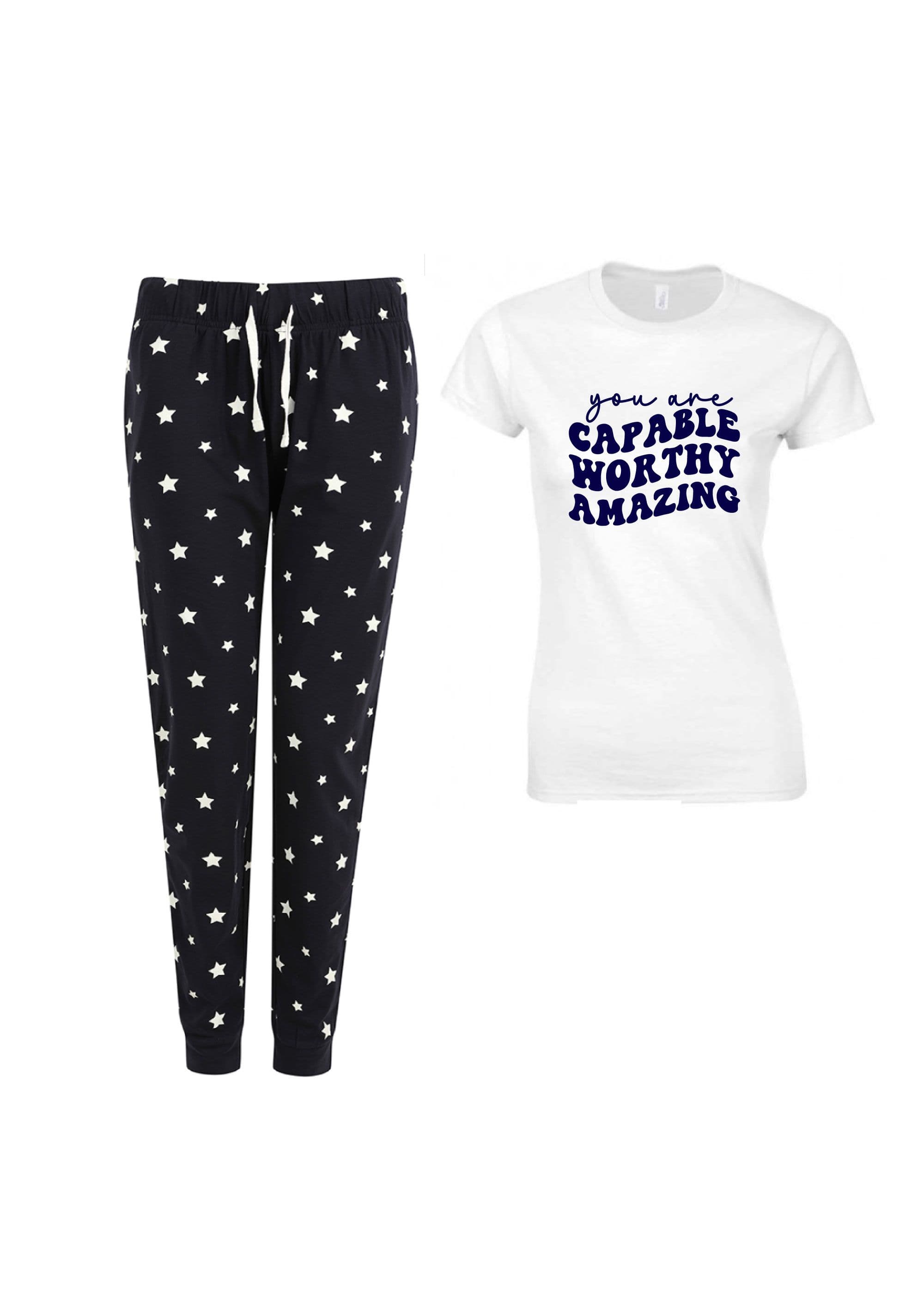 You Are Capable Worthy Amazing Star Pyjama Set