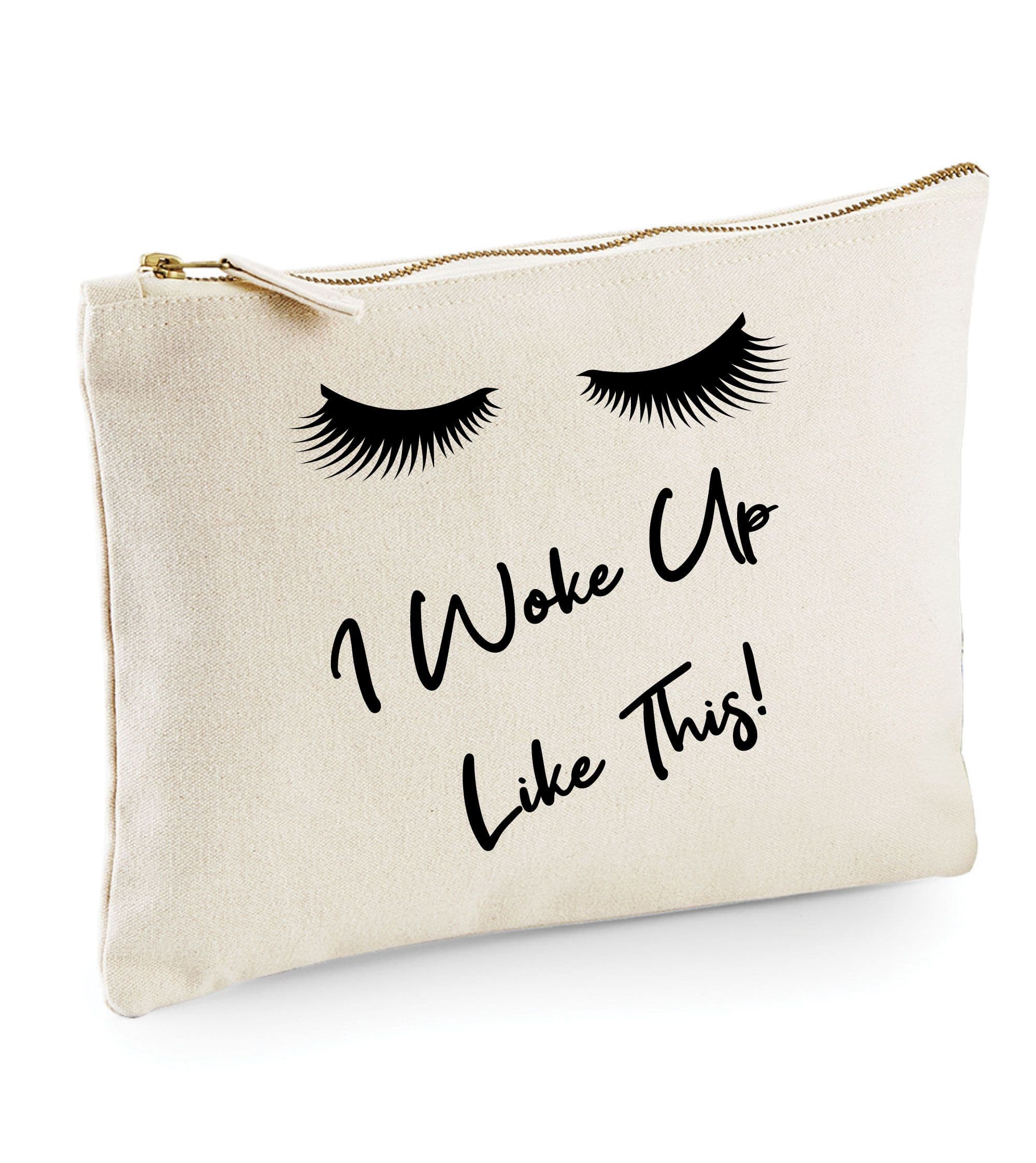Lashes I Woke Up Like This Make up Bag