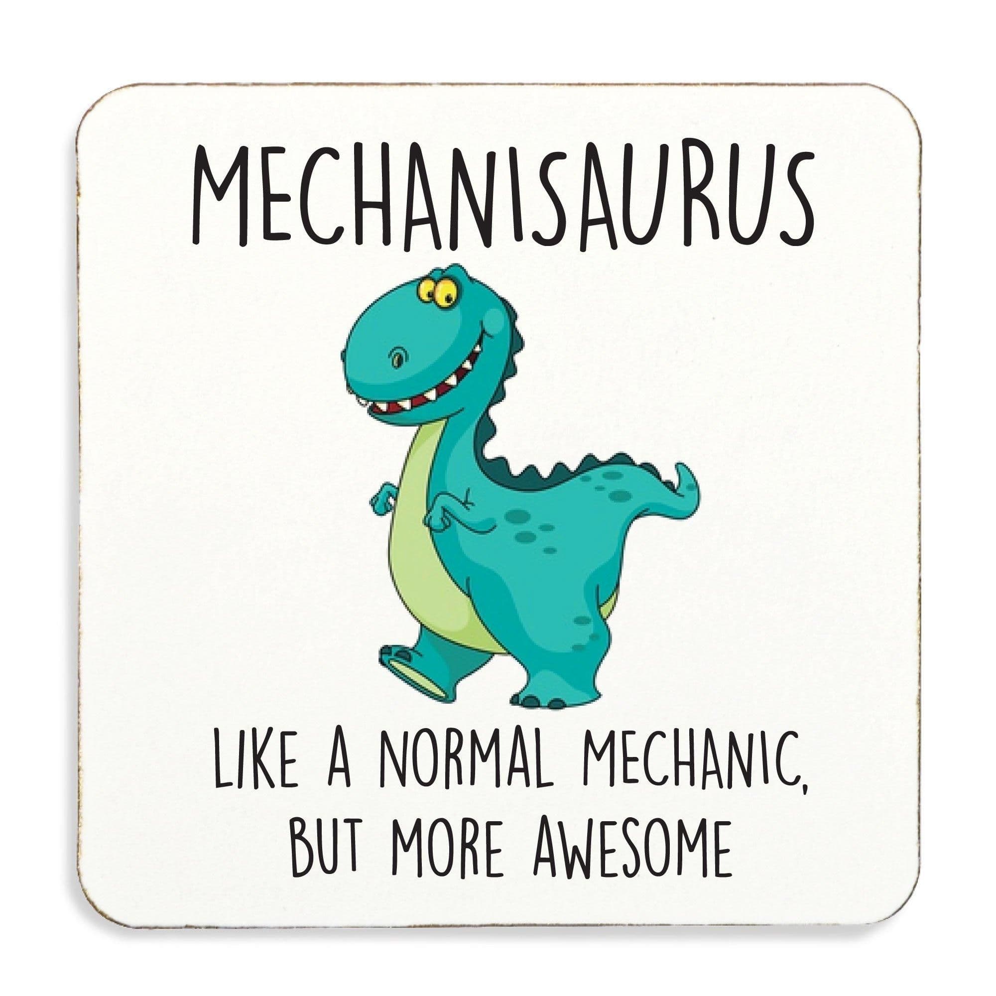 Mechanic Coaster Mechanisaurus Cork Back Fathers Day Valeines