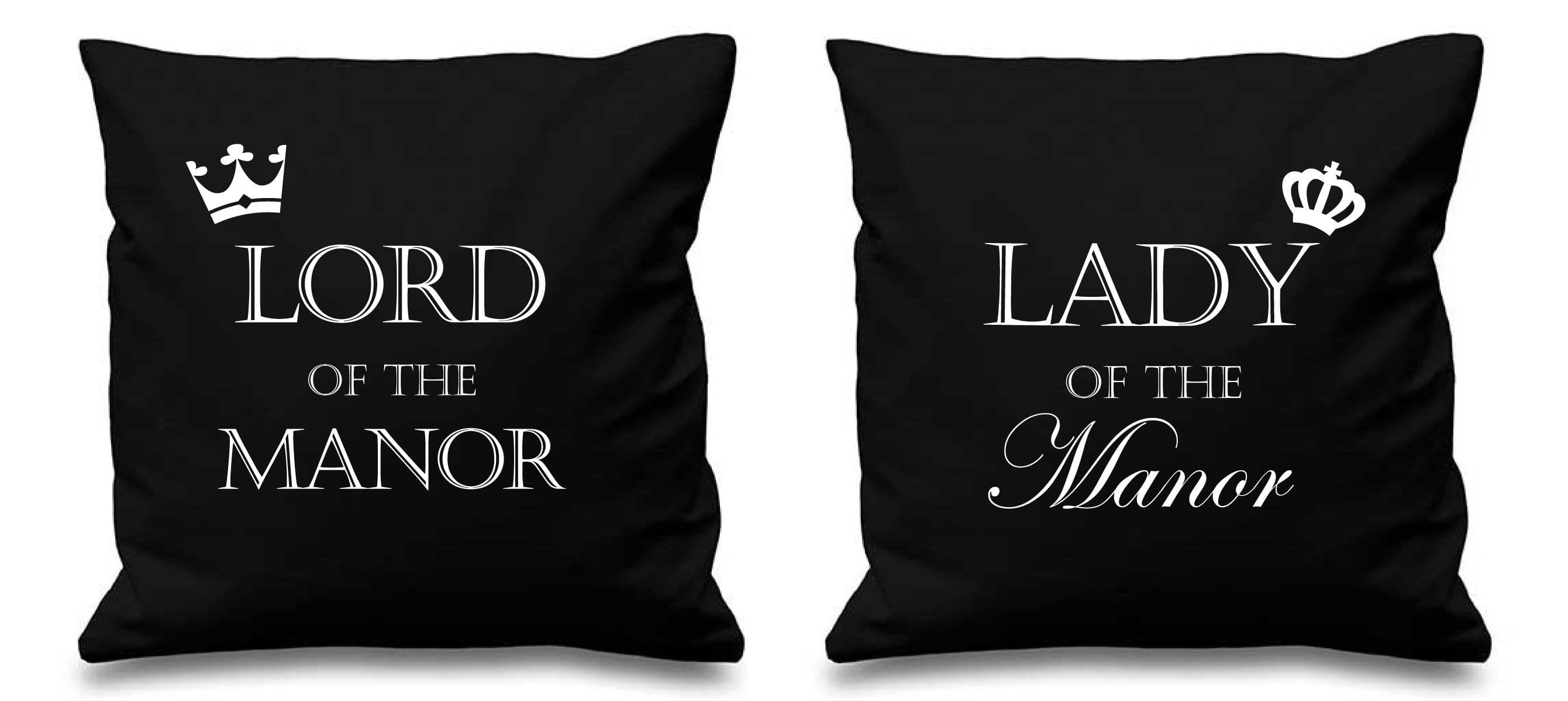 Lord Manor Manor Cushion Covers 16" x 16" Couples Cushions Valentines Anniversary Boyfriend