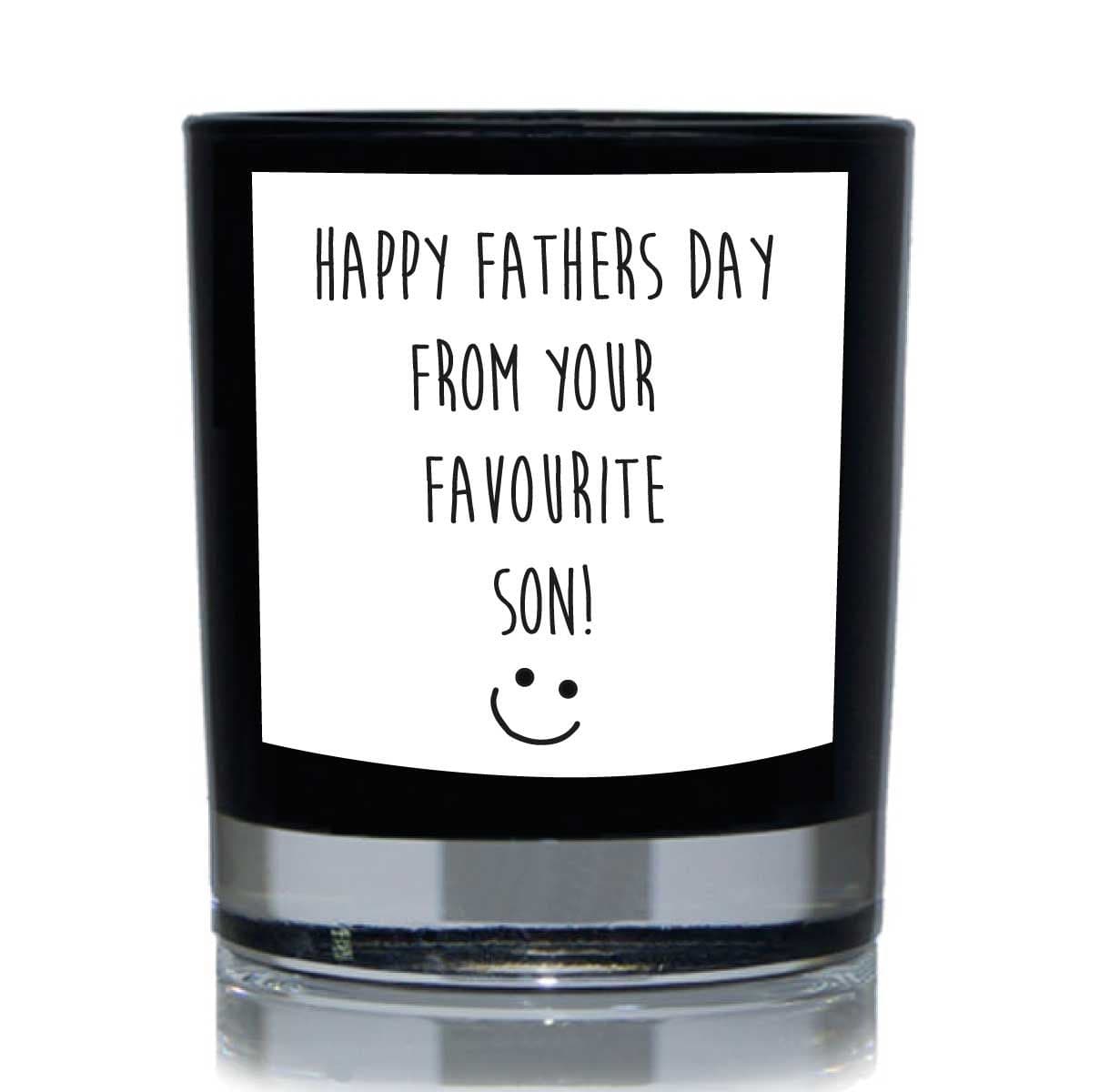 Funny Candle Happy Fathers Day Your Favourite Son Gift Candle