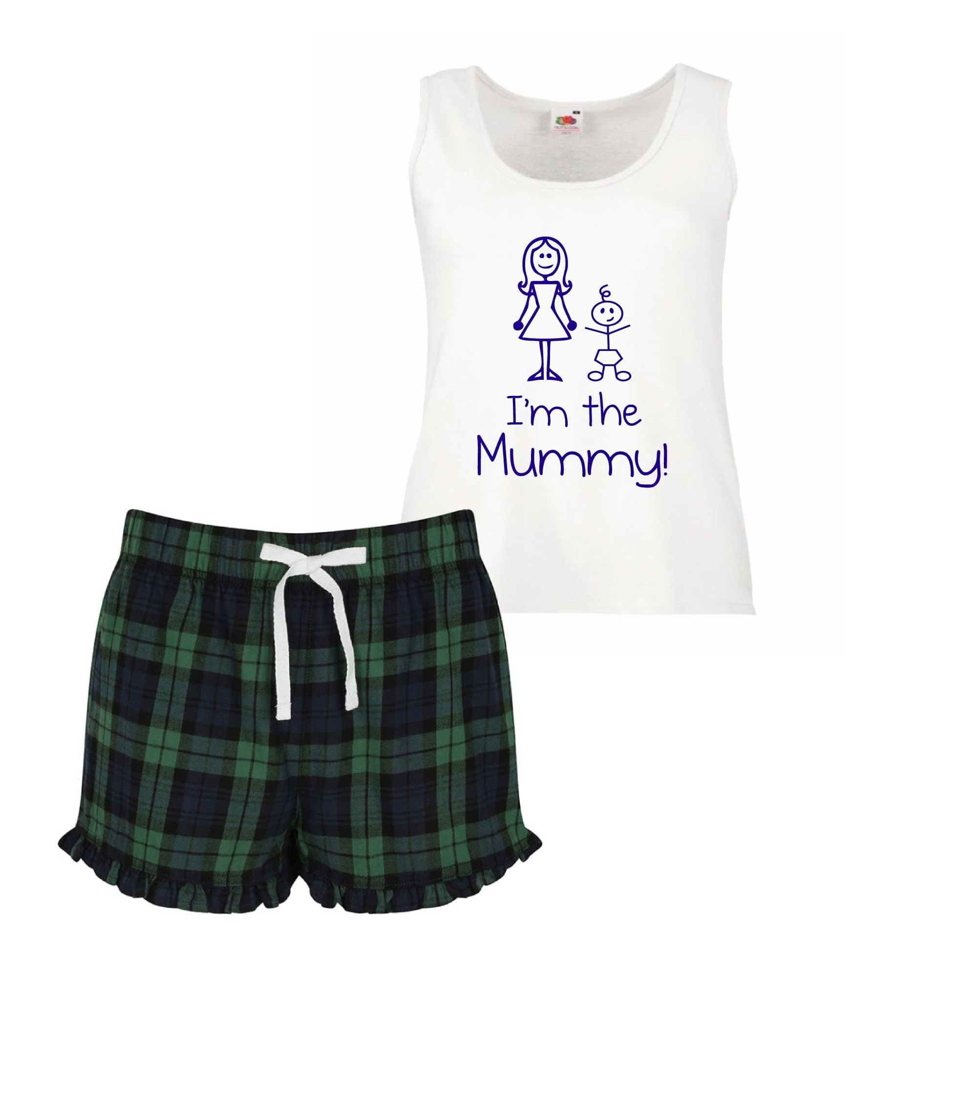 60 SECOND MAKEOVER Women's I'm The Mummy Pyjama Set in Green | Size: Medium