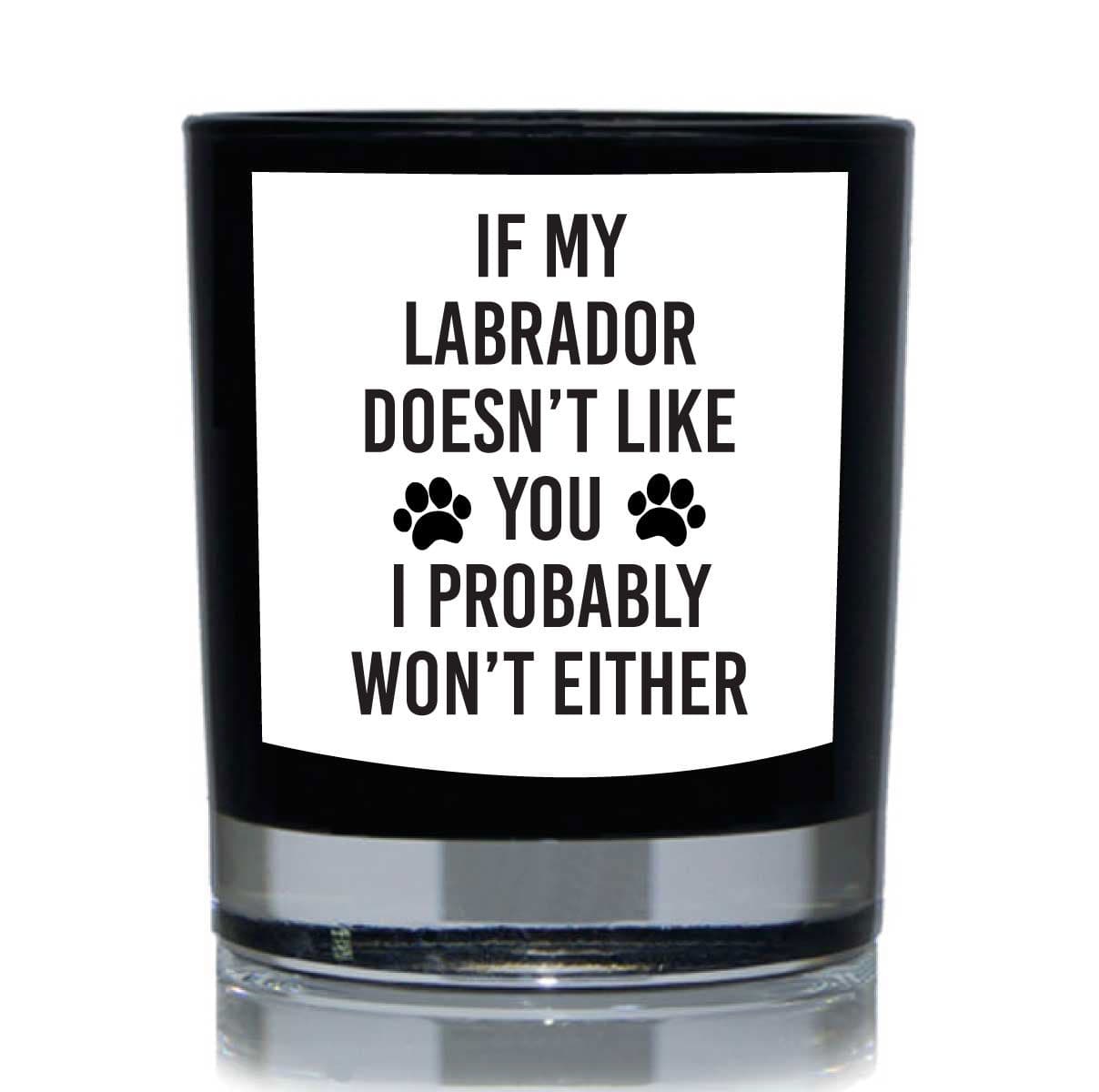 Labrador Doesnt Like You Funny Candle