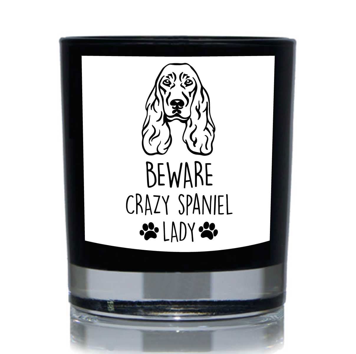 Crazy Spaniel Funny Candle