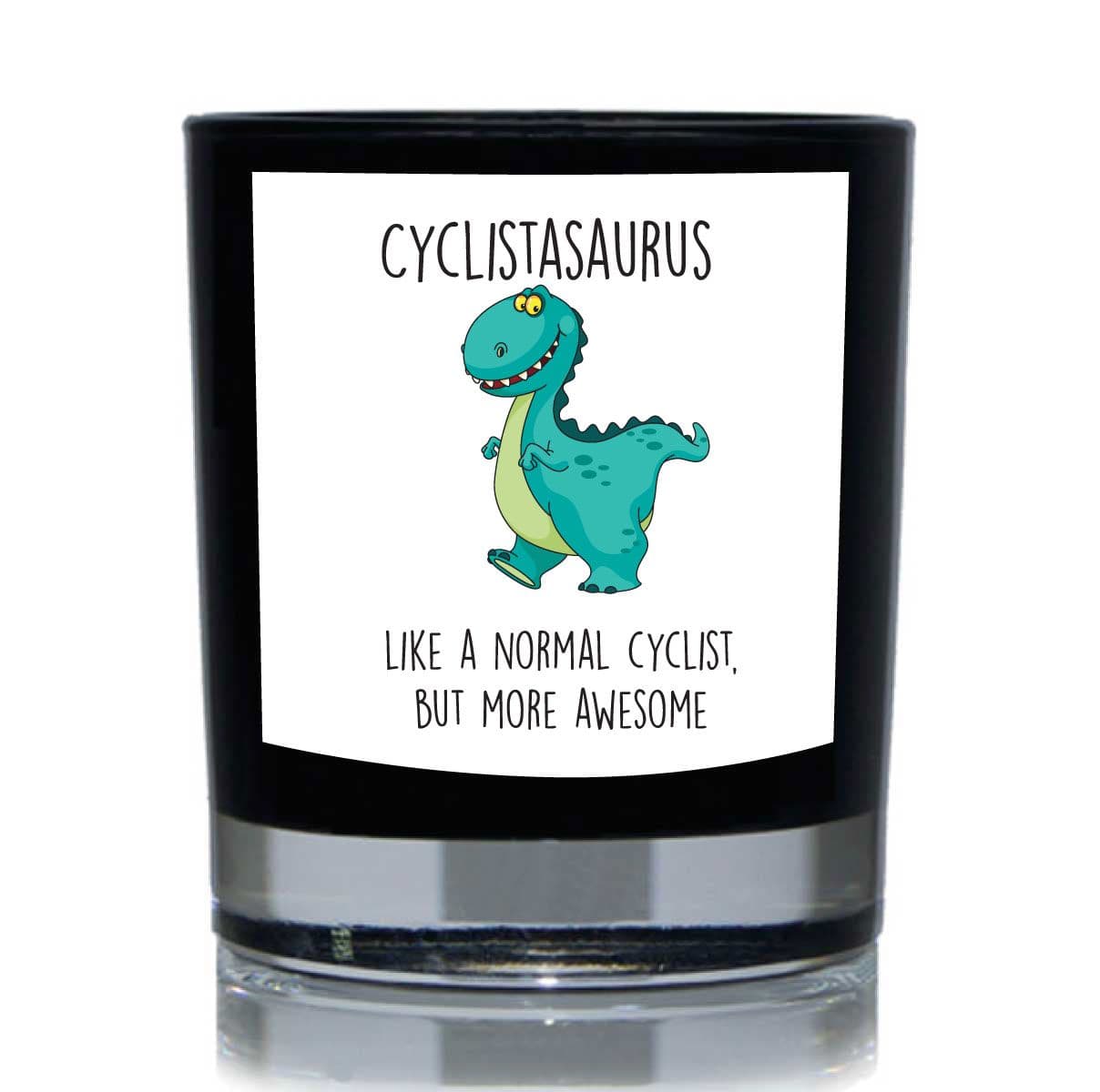 Cyclistasaurus Like Normal Cyclist But More Awesome Dinosaur Funny Candle