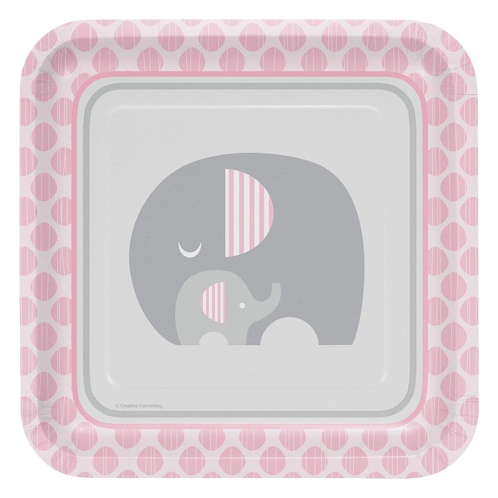 Little Peanut Dotted Shower Dinner Plate