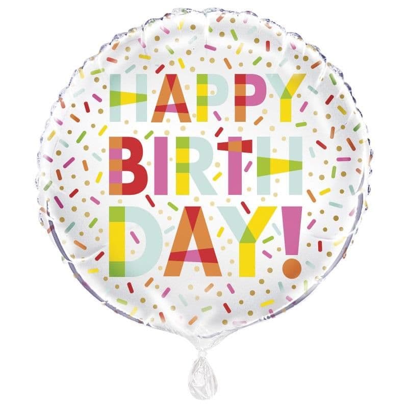 Donut Birthday Foil Balloon