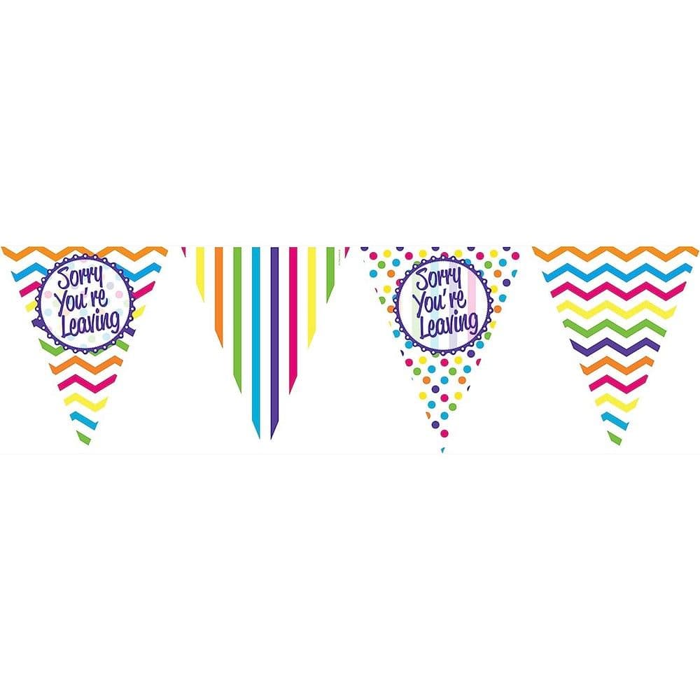 Sorry You´re Leaving Paper Chevron Bunting