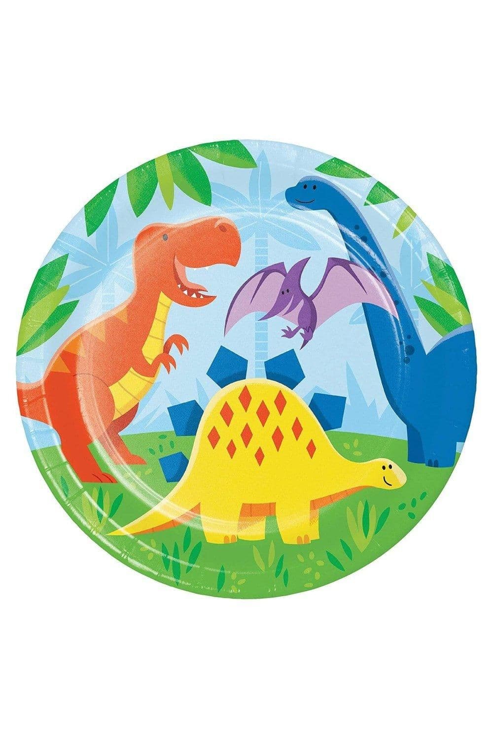 Paper Dinosaur Disposable Plates
