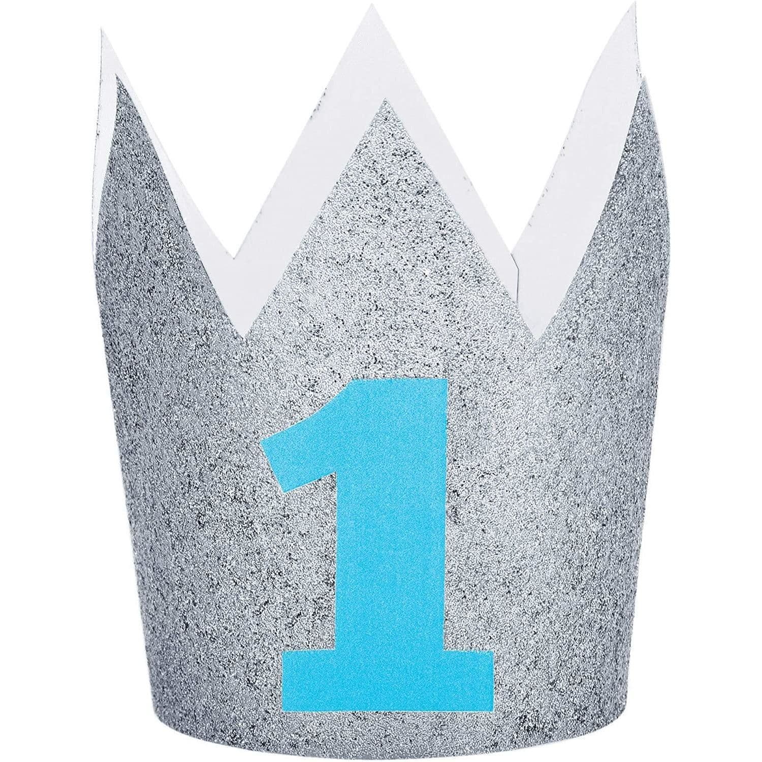 Mini Glitter Crown 1st Birthday Hat