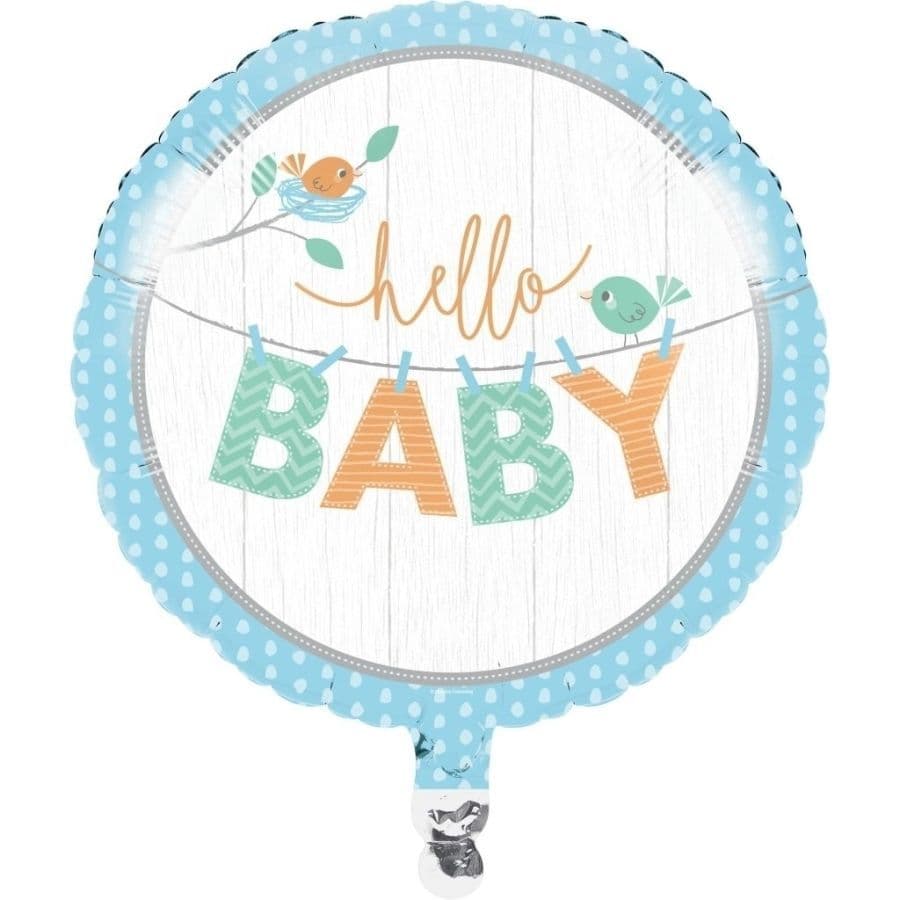 Hello Round Shower Foil Balloon