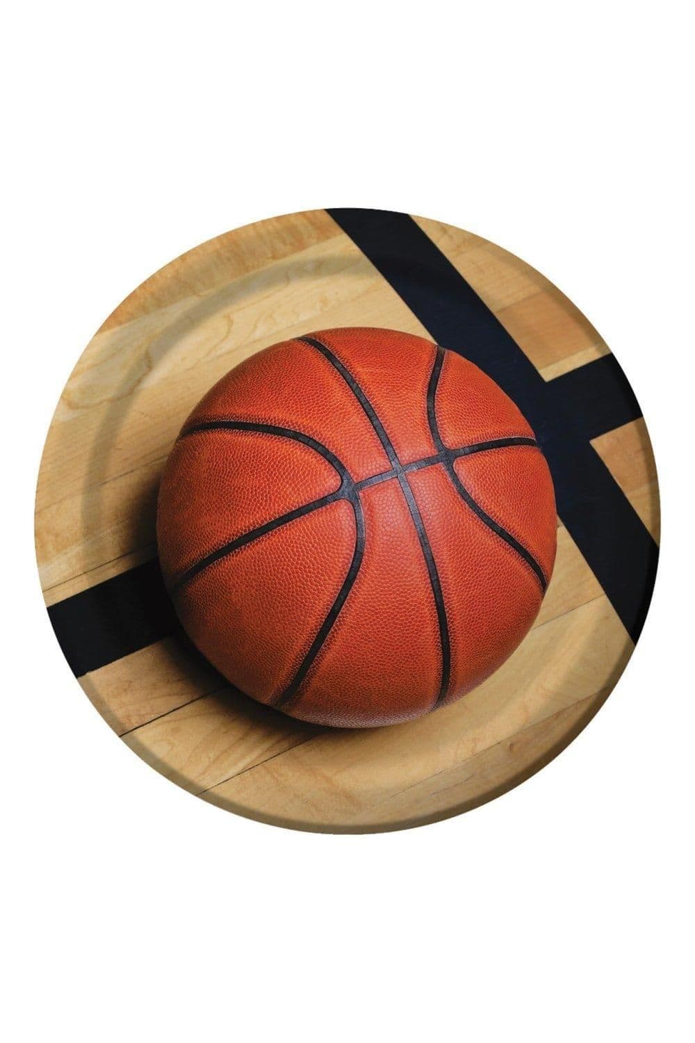 Fanatic Paper Basketball Disposable Plates
