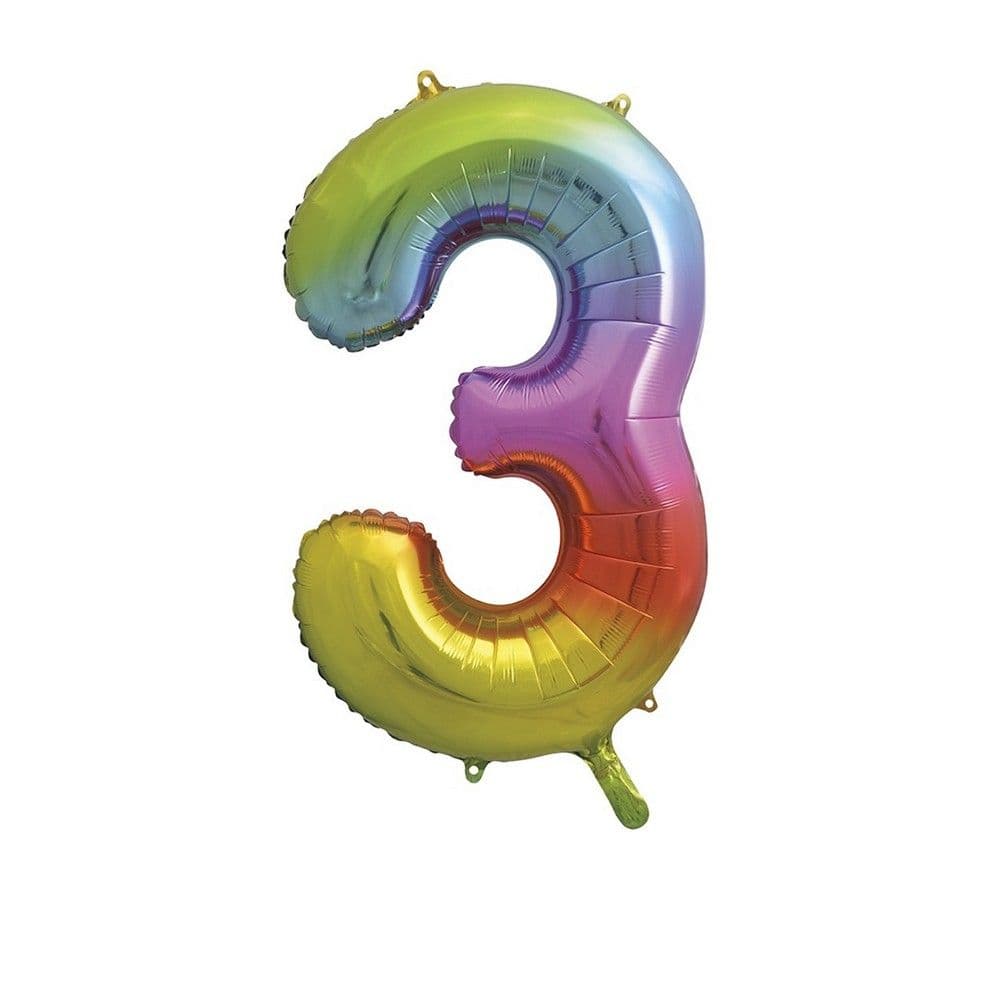 3 Number Foil Balloon