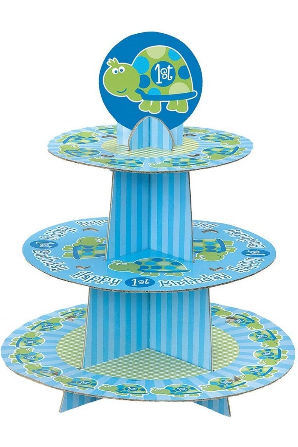 Turtle 1st Birthday Cupcake Stand