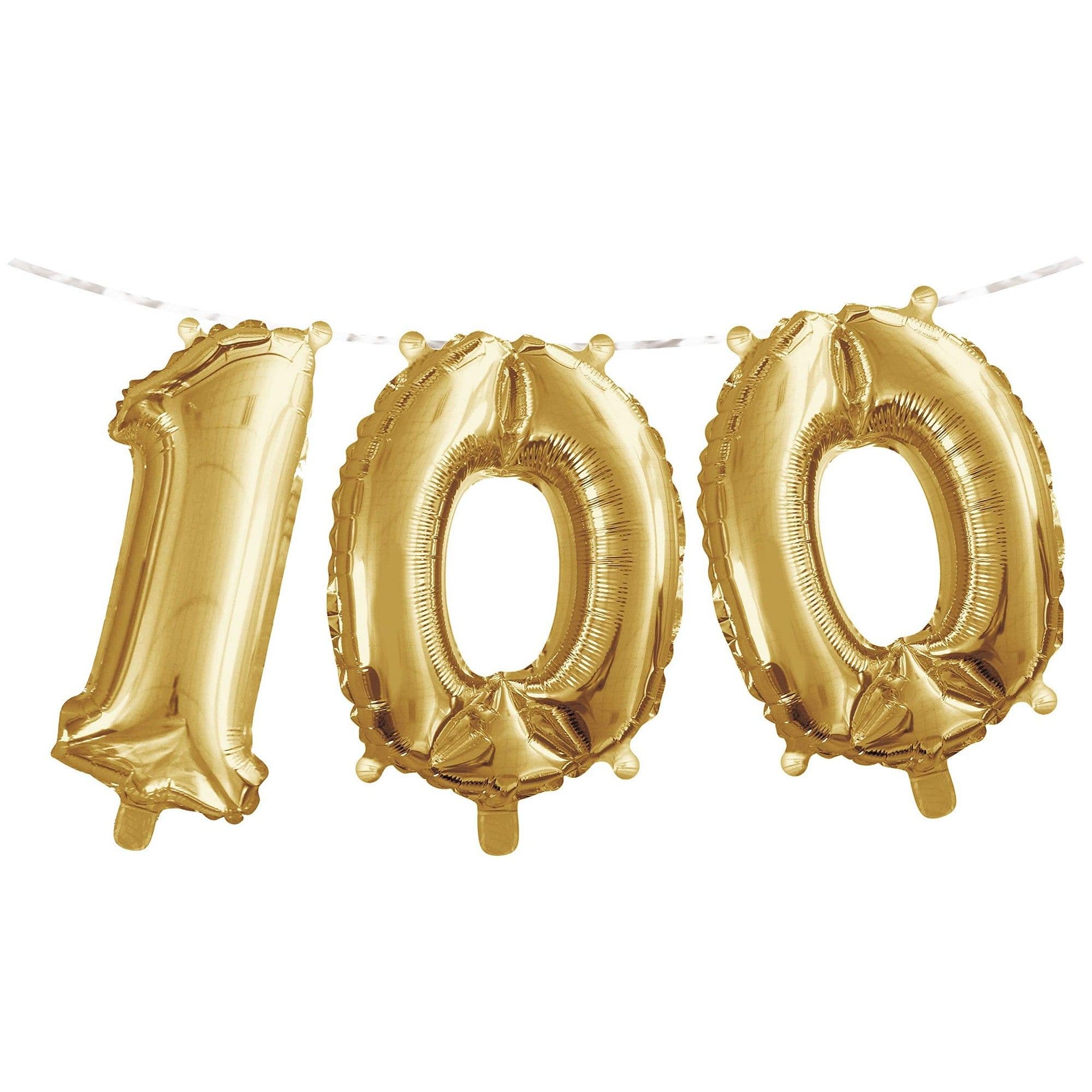 Banner 100th Birthday Foil Balloon