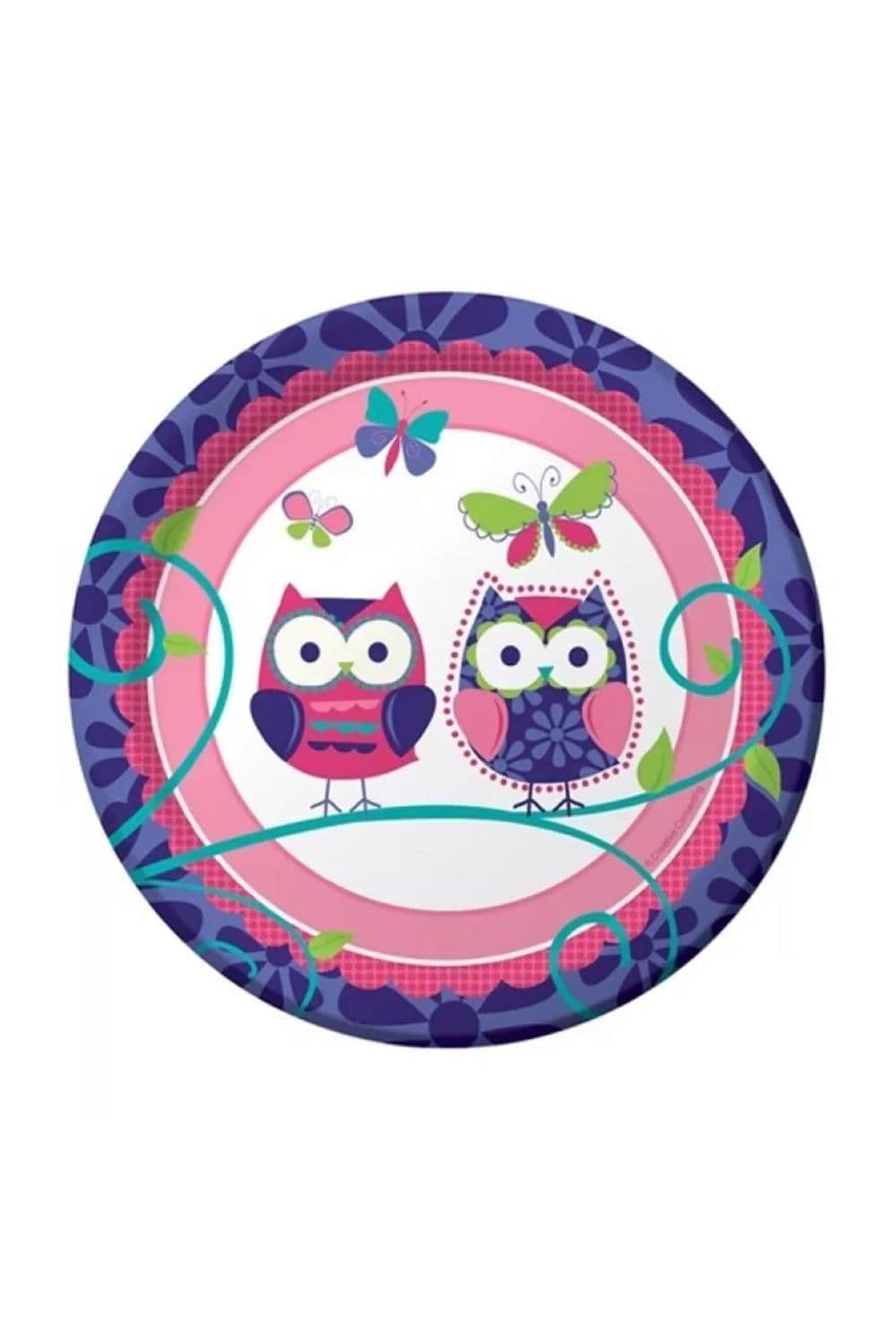 Owl Pal Disposable Plates